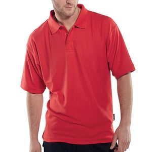 Click Short Sleeve Polo Red L