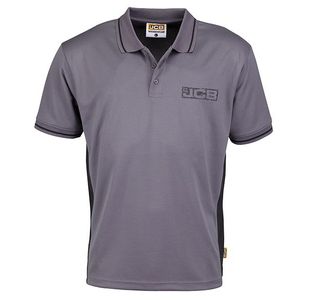 Jcb Trade Polo Grey/Black 2Xl