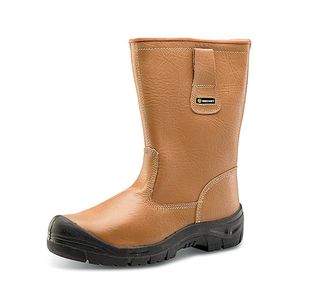 Rigger Boots 1Pr Scuff Cap Tan 12