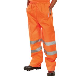 Hi Vis Traffic Trousers Orange M