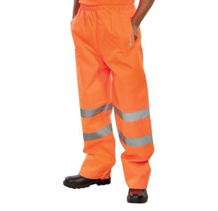 Hi Vis Traffic Trousers Orange Xl