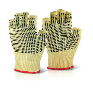 Reinf Fingerless Dotted Gloves 1Pr 8