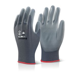 Pu Coated Gloves Greyxl