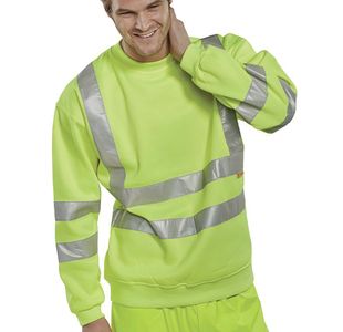 Beeswift Hi Vis Sweatshirt Sylw Xl