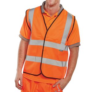 Hi Vis Waistcoat App G Orange S