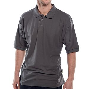 Click Short Sleeve Polo Grey S