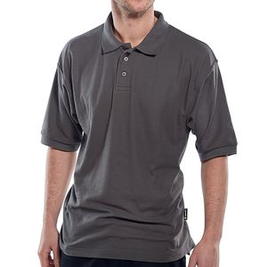 Click Short Sleeve Polo Grey M