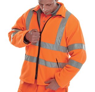 Carnoustie Fleece Jacket Orange 4Xl