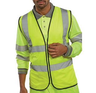 Hi Vis Waistcoat With Zip Sylw 2Xl
