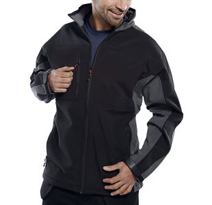 Soft Shell Jacket Black/Grey S