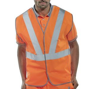 Beeswift Rail Spec Vest Orange 2Xl