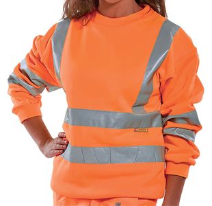 Beeswift Hi Vis Sweatshirt Org 4Xl