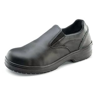 Ladies Slip-On S1 Shoe 1Pr Blk 6.5