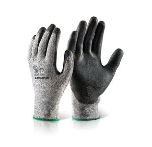 Pu Coated Cut 5 Gloves Black Xl