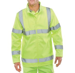 Soft Shell Hi Vis Jacket Syellow L