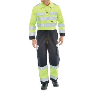 Arc Flash Hi Vis Cvrll Sylw/Nblu 48