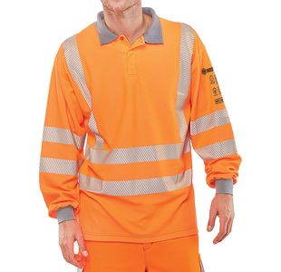 Arc Flash Poloshirt Go/Rt Orange Xl