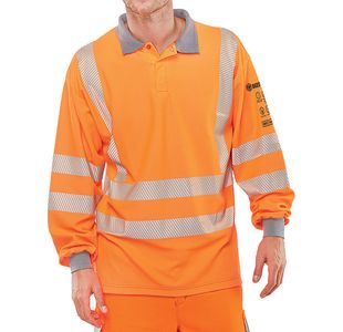 Arc Flash Poloshirt Go/Rt Orange 3Xl