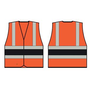 Beeswift Hi Vis Vest Org/Black M
