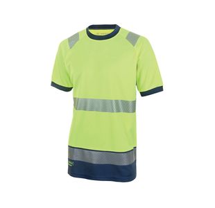 Hi Vis Ssleeve T-Shirt Sylw/Nblu 2Xl
