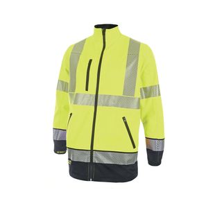 2 Tone Softshell Jacket Sylw/Nvy 3Xl