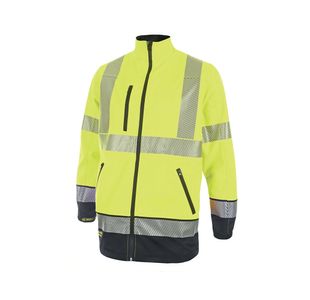 2 Tone Softshell Jacket Sylw/Nvy M