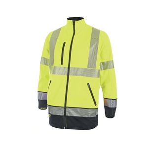 2 Tone Softshell Jacket Sylw/Nvy 2Xl