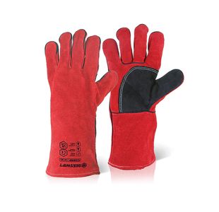 Welders Gauntlet 14In Red Pk10