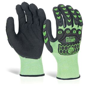 Foam Nitrile Coated Glvs 1Pr Green M