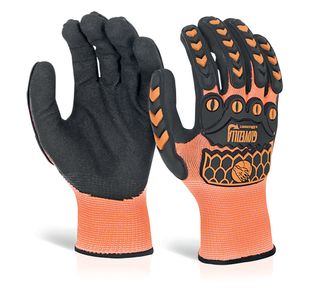 Foam Nitrile Coated Gloves 1Pr Org L
