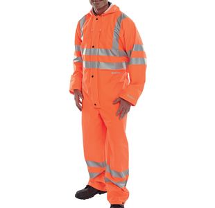 Beeswift Bseen Pu Coverall Org Xl