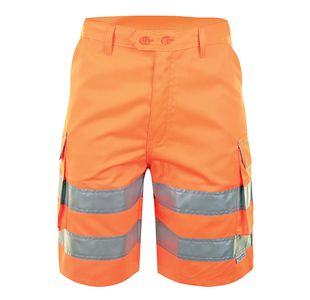 Rail Spec Hi Vis Shorts Orange 36