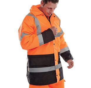 Fleece Lnd Traf Jacket Org/Blk 2Xl