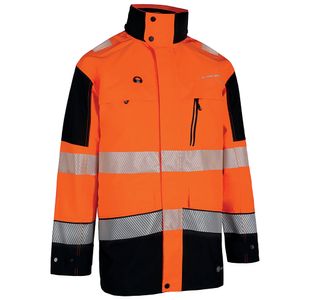 Deltic Hivis Jacket Orange/Black 5Xl