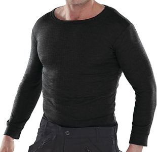 Long Sleeve Thermal Vest Black S