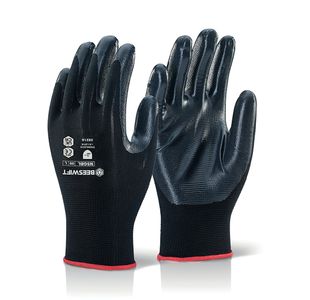 Nite Star Gloves Black Size 10