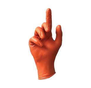 Amber Nitrile Gloves Orange Xl Pk100