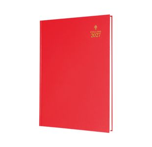 Collins A5 Desk Diary Wtv Red 2027