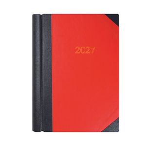 Collins A4 Desk Diary 2Ppd Blk/Rd 27