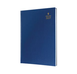 Collins A4 Desk Diary Dpp Blue 2027