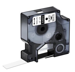 Compatible Dymo 45013 Label Tape 12Mm Black White