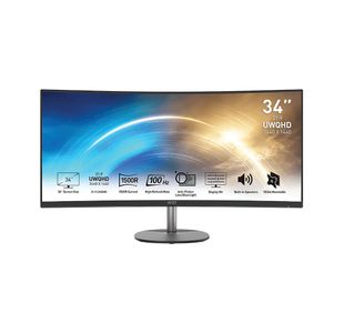 Msi Pro Mp341Cq 34In Qhd Monitor