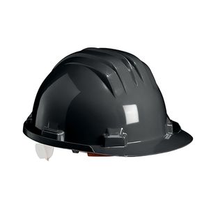 Slip Harness Safety Helmet Black