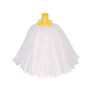 2Work T1D Socket Mop X10 Yellow Pk10