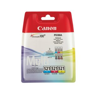 Canon Cli-521 Inkjet Cart Mpk Cmy