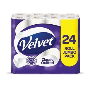 Velvet Classic Quilted Wc Roll Pk24