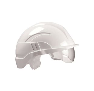 Vision Plus Saf Helmet + Visor White