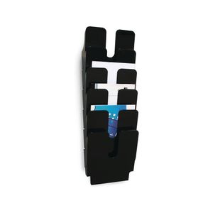 Durable Ptrt Lit Holder A4 Black Pk6