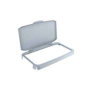 Durable 60L Hinged Gry Rcyc Bin Lid