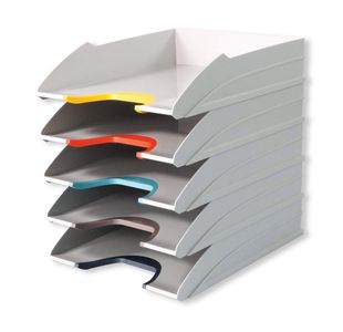 Durable Varicolor Stkb Ltr Trays Pk5